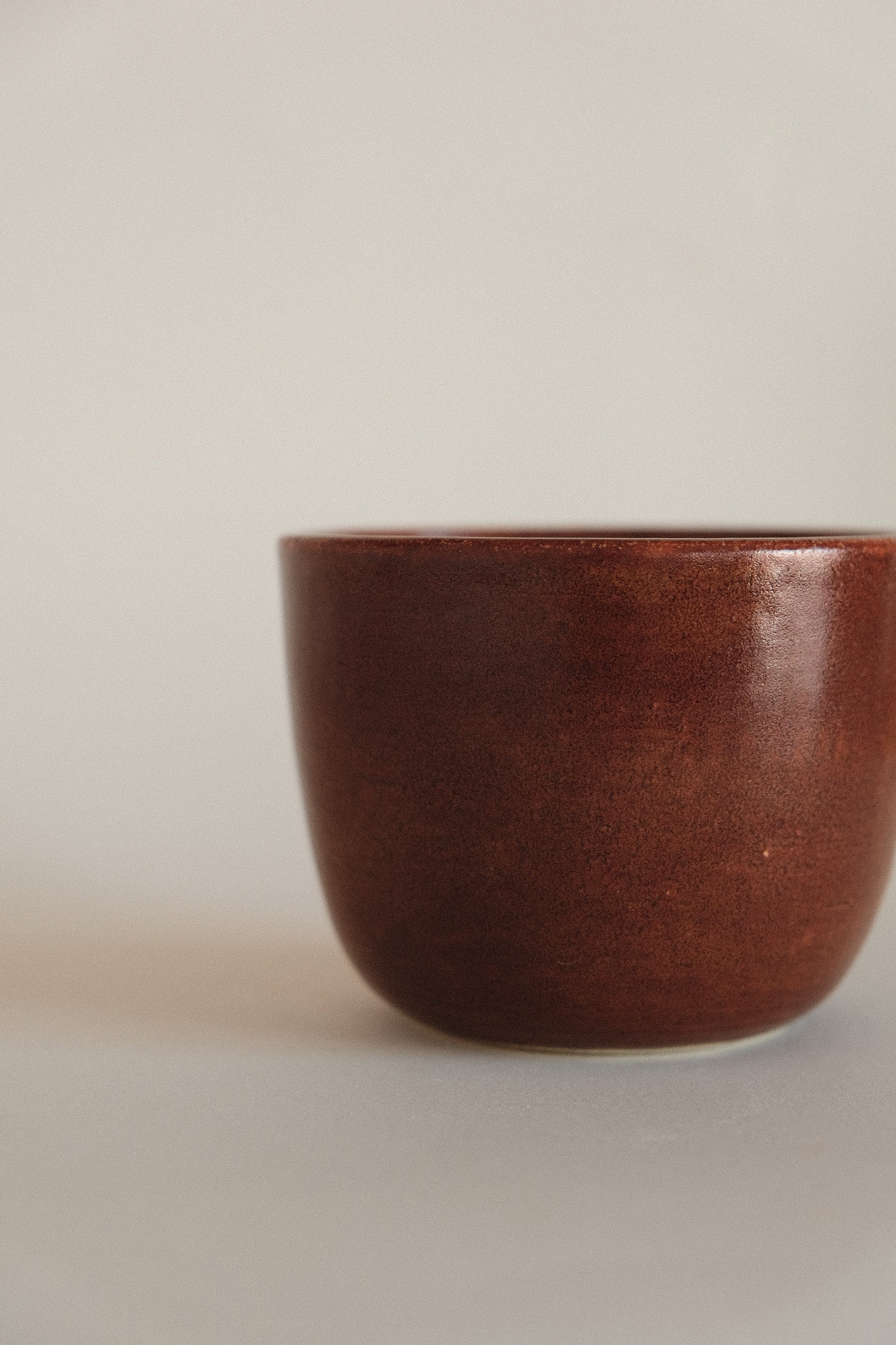 Wide Cup in Terracotta