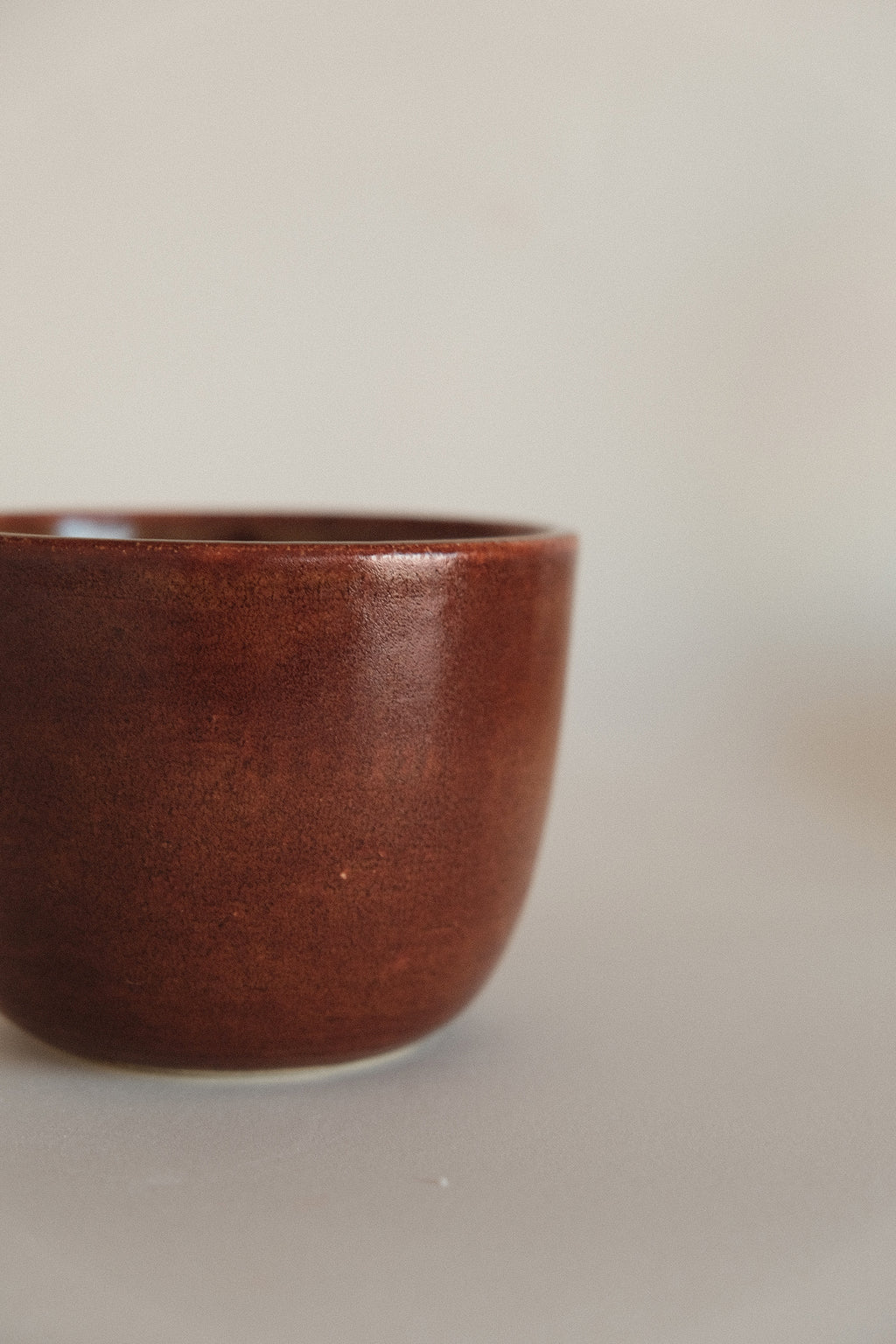 Wide Cup in Terracotta