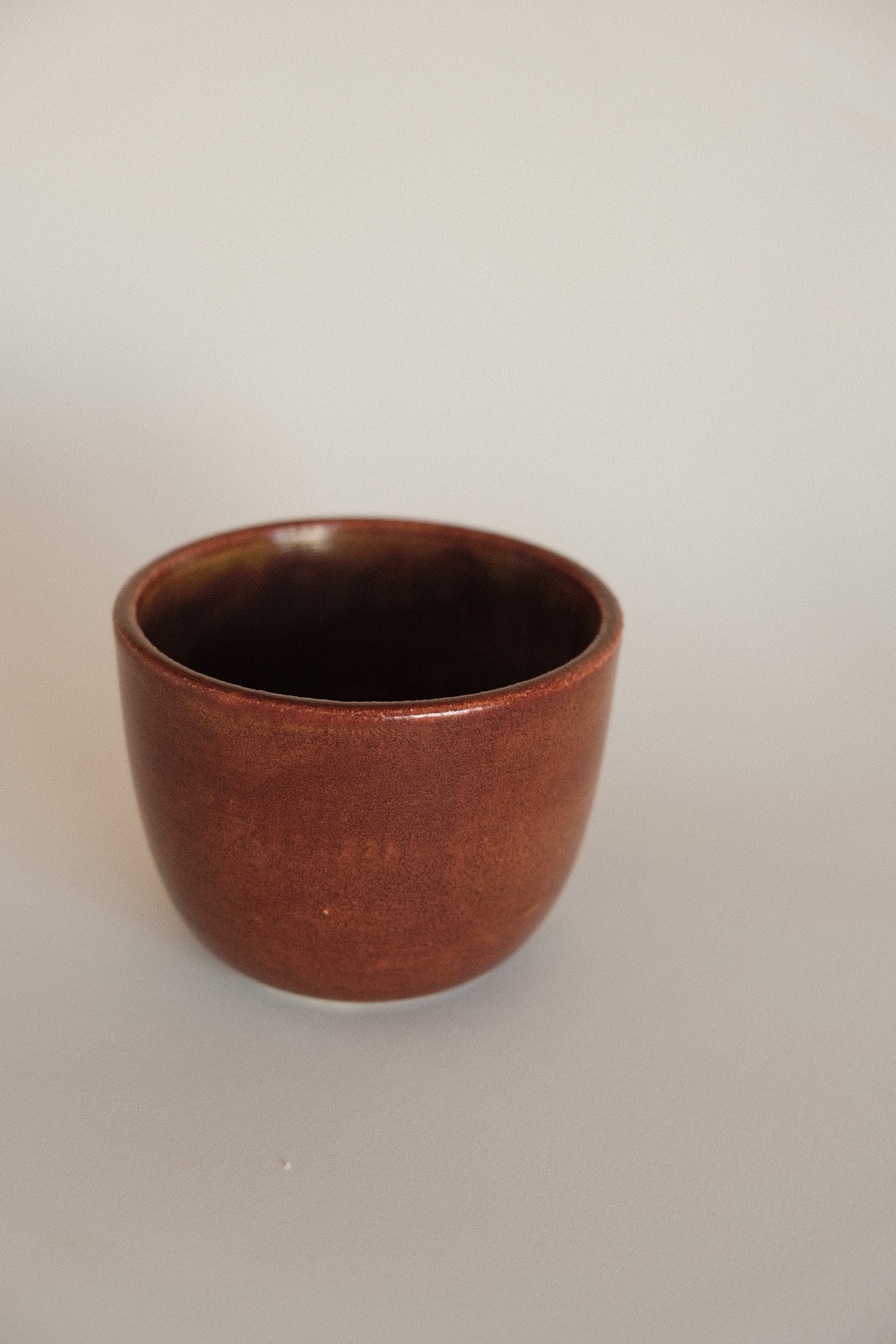 Wide Cup in Terracotta