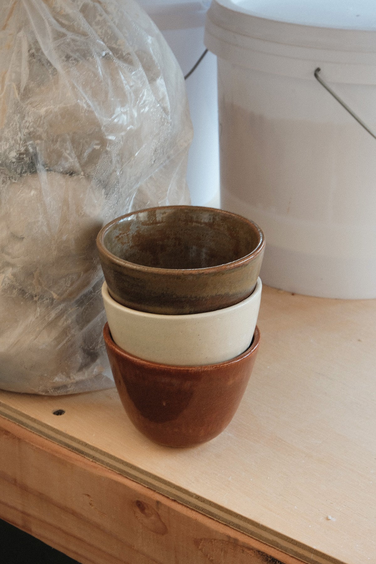 Wide Cup in Cinnamon
