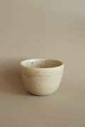 Wide Cup in Speckled Beige